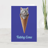 Carte Cône gris Tabby (Devant)