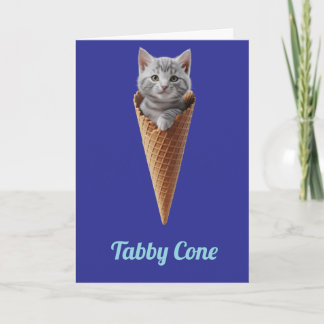 Carte Cône gris Tabby