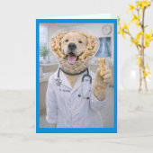 Carte Cone of Bones Trreats Get Well COB-1 (Fleur jaune)