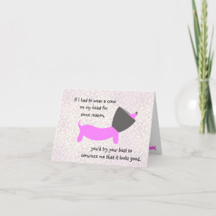 Carte Cone of Shame Doxie Style Note