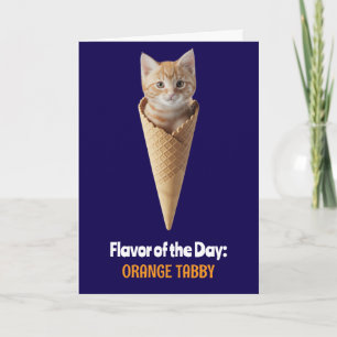 Carte Cône Tabby orange