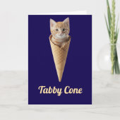 Carte Cône Tabby orange (Devant)
