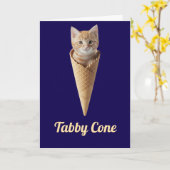 Carte Cône Tabby orange (Fleur jaune)