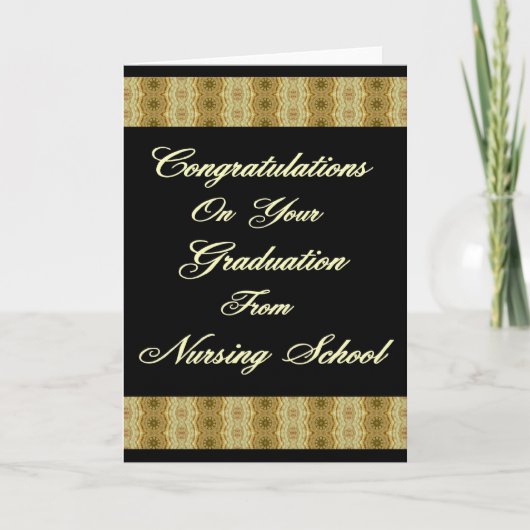 Carte Confélicitations On Your Graduation From Nursing S (Devant)
