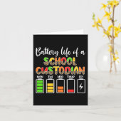 Carte Conférencier de l'école de la vie de la batterie d (Fleur jaune)