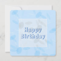 Carte Confetti Bleue Corfleur customisée