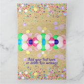 Carte Confetti Coloré Et Ballons Joyeux Anniversaire (Intérieur)