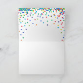 Carte Confetti de couleur primaire Merci | Simple et Mig (Intérieur)