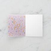 Carte Confetti écrire votre propre message (Intérieur)