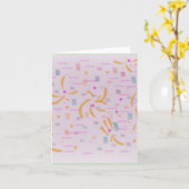 Carte Confetti écrire votre propre message (Fleur jaune)