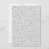 Carte Confetti en argent Stardust Enregistrer la date (Dos)