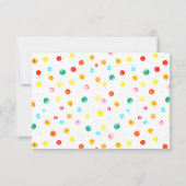 Carte Confetti Merci Anniversaire (Dos)