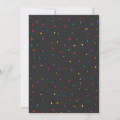 Carte Confetti simple décompte de Nouvel An moderne (Dos)