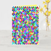 Carte confettis (Fleur jaune)