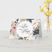 Carte Confiance botanique dans le Seigneur (Fleur jaune)
