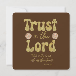 Carte Confiance dans le Seigneur Bible Verse