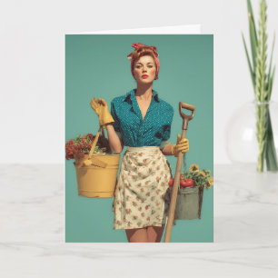 Carte Confiance dans le style de jardin vintage