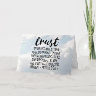 Carte Confiance dans les proverbes du Seigneur 3,5-6