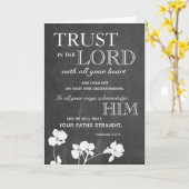 Carte Confiance de tableau dans le seigneur (Fleur jaune)