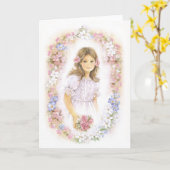 Carte Confirmation de Holy Communion (Fleur jaune)