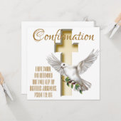 Carte Confirmation de la Croix de la Colombe (Devant/Arrière en situation)