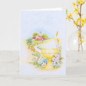 Carte Confirmation de la pratique religieuse (Fleur jaune)