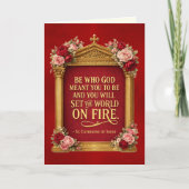 Carte Confirmation de Set the World on Fire Catherine de (Devant)