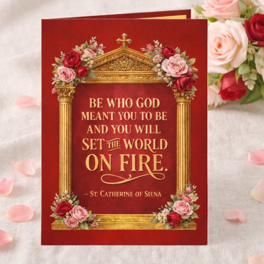 Carte Confirmation de Set the World on Fire Catherine de