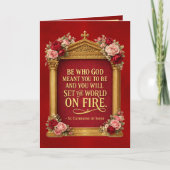 Carte Confirmation de Set the World on Fire Catherine de (Devant)