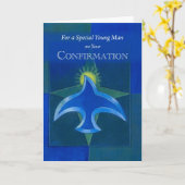 Carte Confirmation du jeune homme (Fleur jaune)