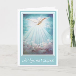 Carte Confirmation Esprit Saint Nuages Rayons