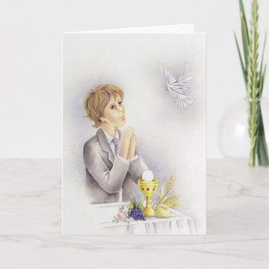 Carte Confirmation pour boys (Devant)