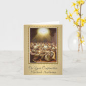 Carte Confirmation Saint-Esprit Apôtres Vierge Marie (Fleur jaune)