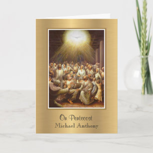Carte Confirmation Saint-Esprit Pentecôte Vierge Marie