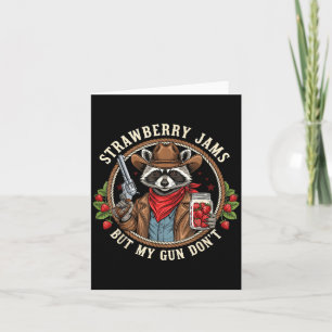 Carte Confitures de fraises mais mon pistolet ne cowboy