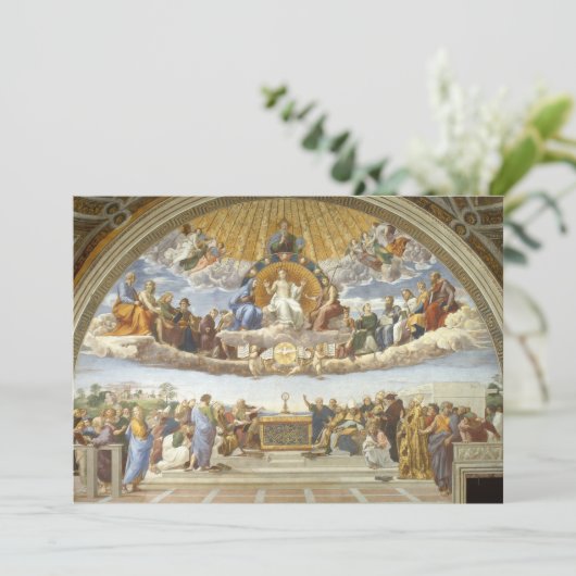 Carte Conflit du Saint Sacrement, Raphael Sanzio (Debout devant)