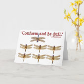 Carte Conform and be dull. (Fleur jaune)