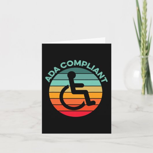 Carte Conformité ADA Conformité Accessibilité Conformité (Devant)