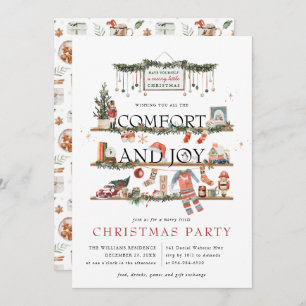 Carte Confort et joie   Joyeuse petite fête de Noël