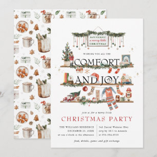 Carte Confort & Joie Petite Fête de Noël Joyeuse
