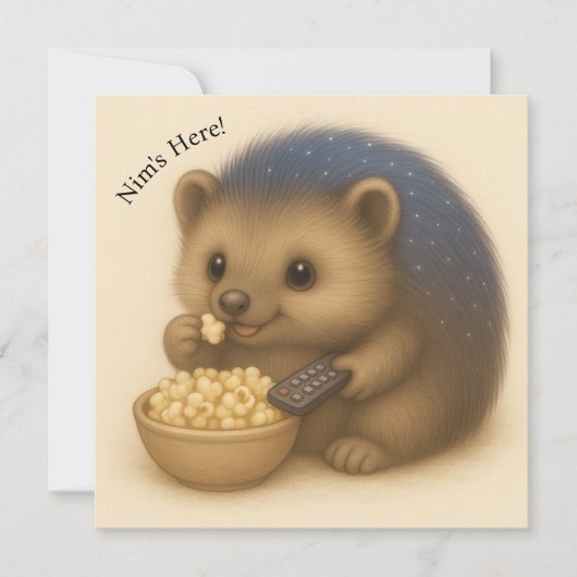 Carte Confort Personnalisable Nim Binges TV (Devant)