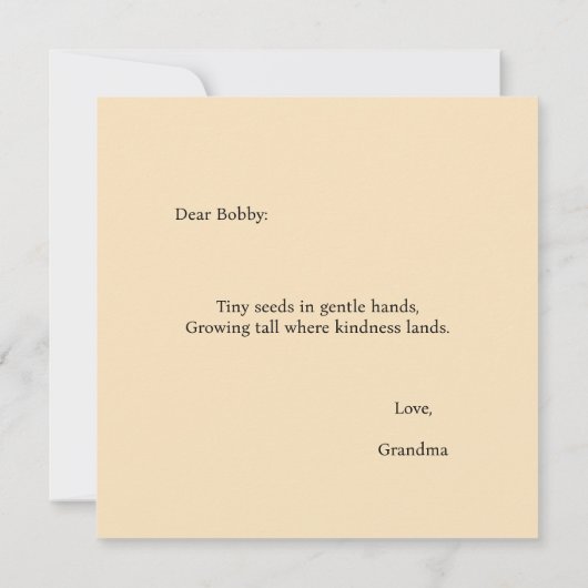 Carte Confort Personnalisable Nim Gardens (Dos)