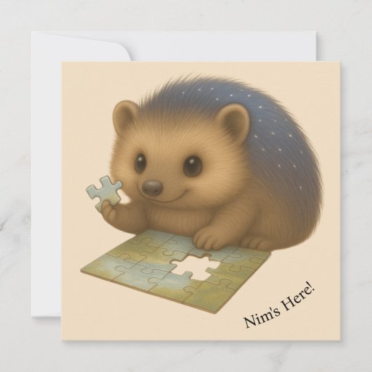 Carte Confort Personnalisable Nim Puzzles (Devant)