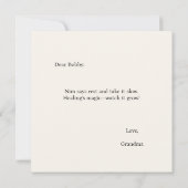 Carte Confort Personnalisable Nim Sleeps (Dos)