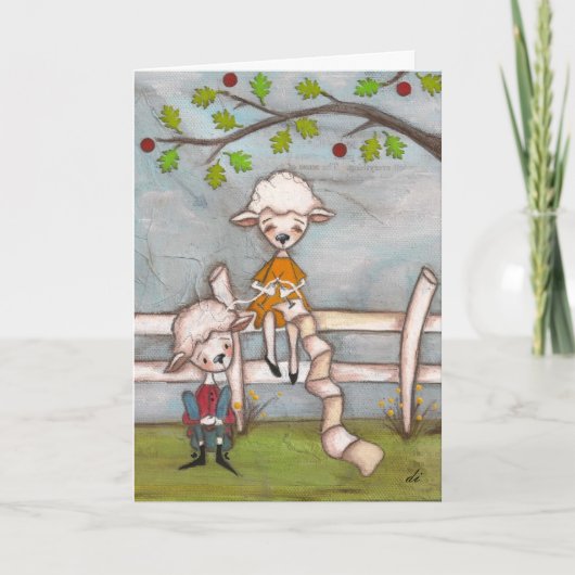 Carte Confortable et confortable - Anniversaire CArd (Devant)