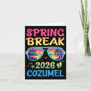 Carte Congé de printemps Cozumel 2026 Voyage de vacances