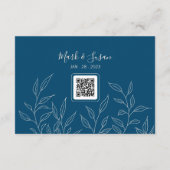 Carte Congé minimum mariage chinois RSVP avec code QR (Dos)
