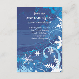 Carte CONGELÉE de partie de bat mitzvah de barre