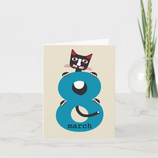 Carte Congrats avec le jour des femmes internationales (Devant)