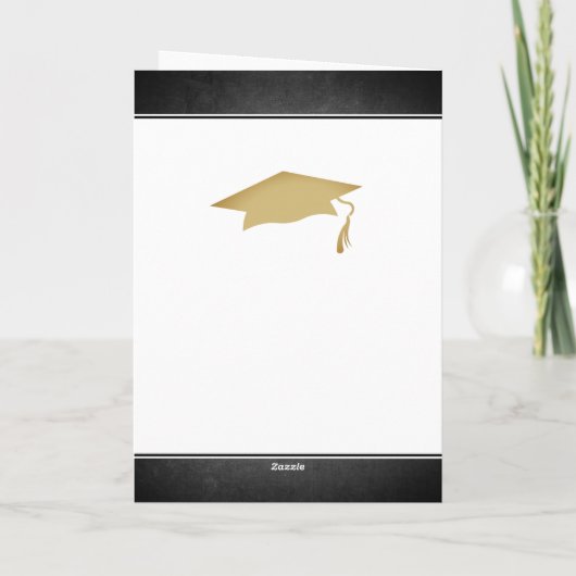 Carte Congrats de Chalkboard Moderne Diplômé (Dos)